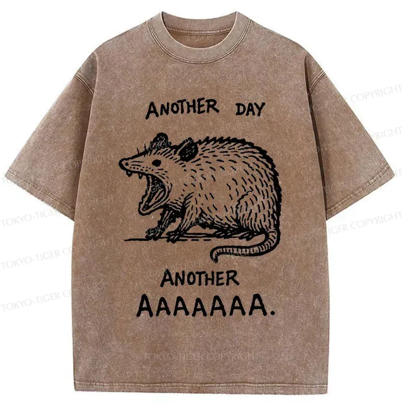 Kyoto-Lion Screaming Possum Washed T-Shirt