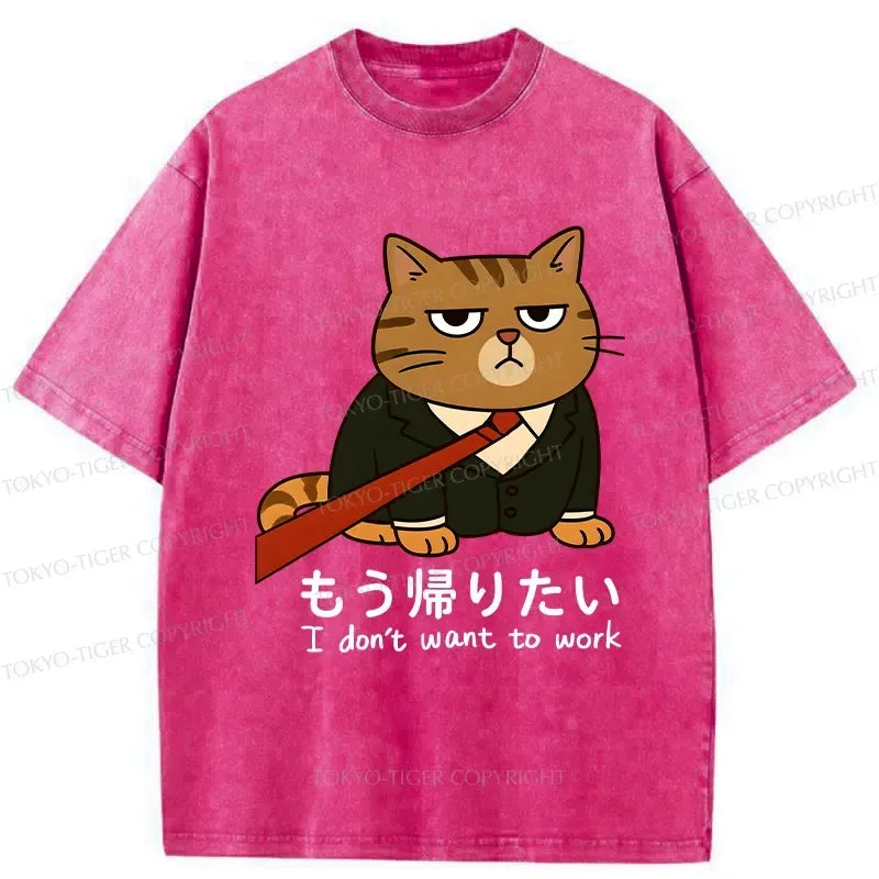 Japanese Vintage Washed T-Shirt for Streetwear