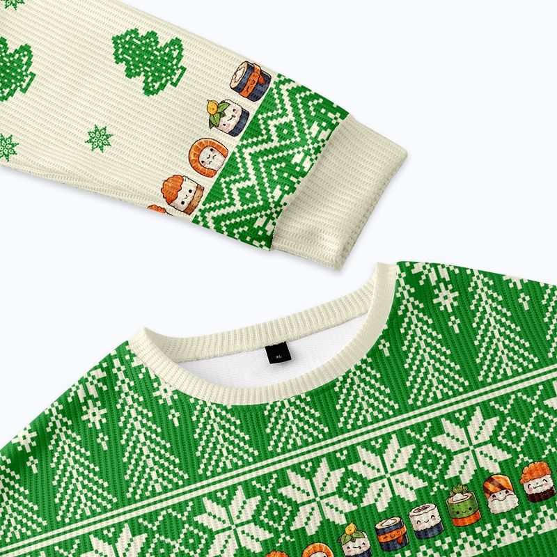 japanese style ugly christmas sweatshirt