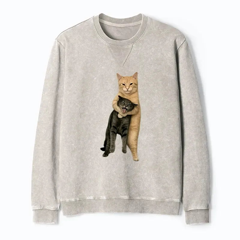 unisex cat sweatshirt trendy gift