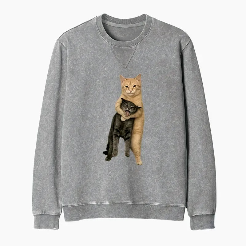 unisex cat sweatshirt trendy gift
