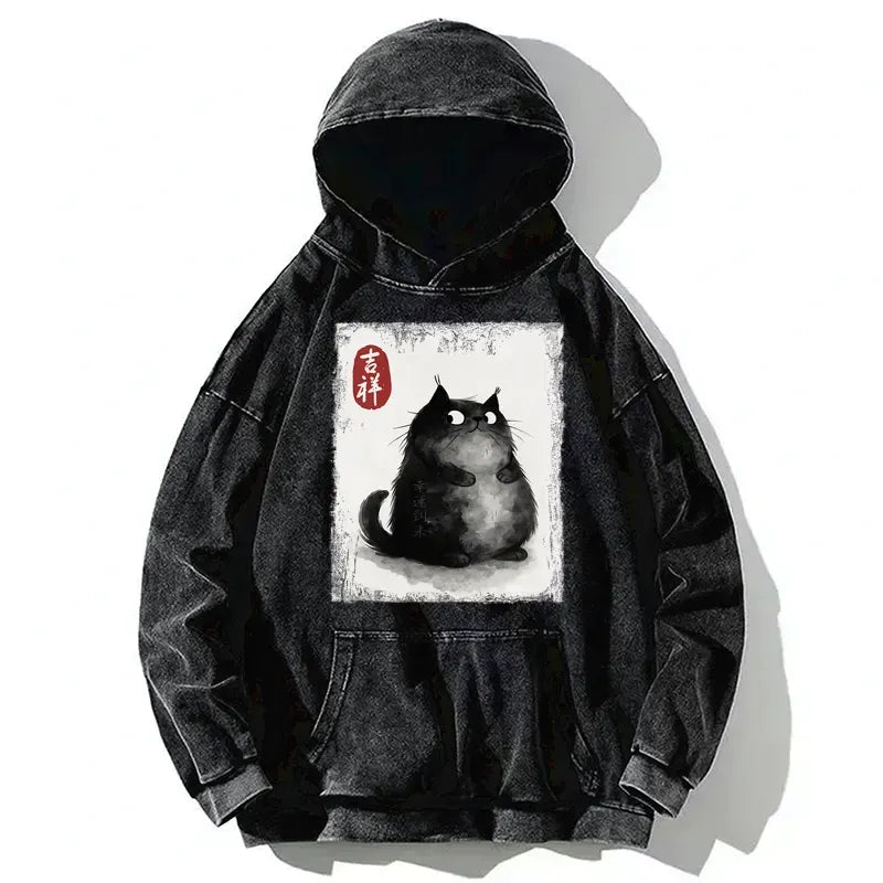 Vintage Washed Unisex Hoodie for Streetwear