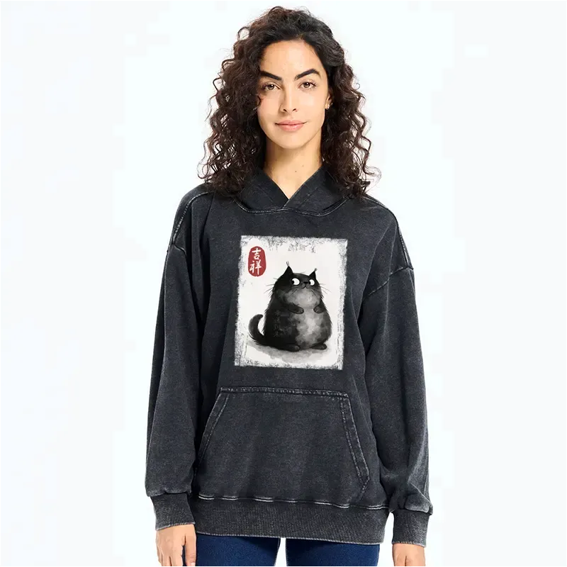 Vintage Washed Unisex Hoodie for Streetwear