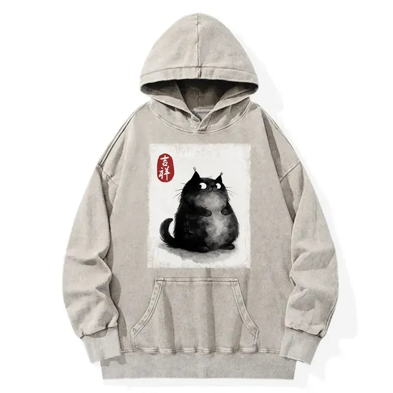 Vintage Washed Unisex Hoodie for Streetwear