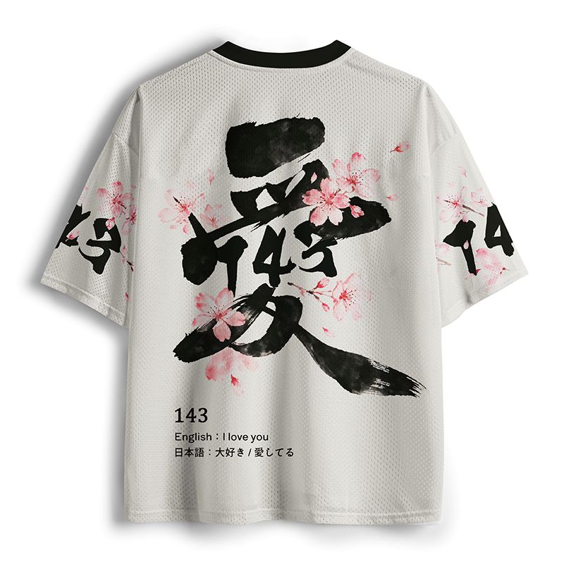 Kyoto-Lion Love In Bloom Mesh Jersey