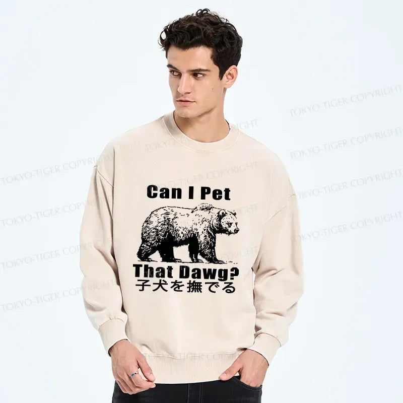 Vintage Bear Sweatshirt for Streetwear