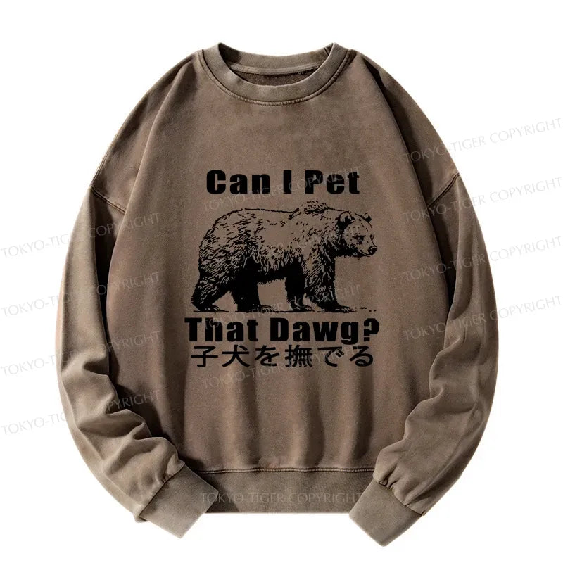 Japanese Washed Sweatshirt for Daily Wear