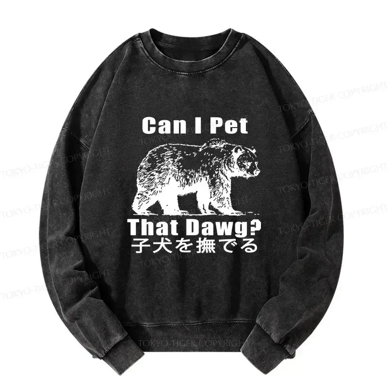 Japanese Washed Sweatshirt for Daily Wear