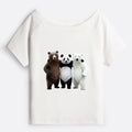Women's Off Shoulder T-Shirt for Summer