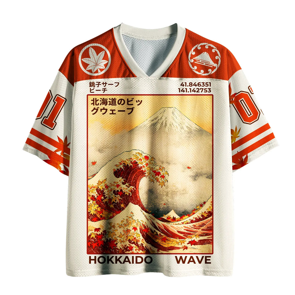 Kyoto-Lion Autumn Hokkaido Wave Mesh Jersey