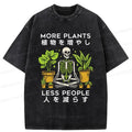 Japanese Skeleton Washed T-Shirt for Streetwear