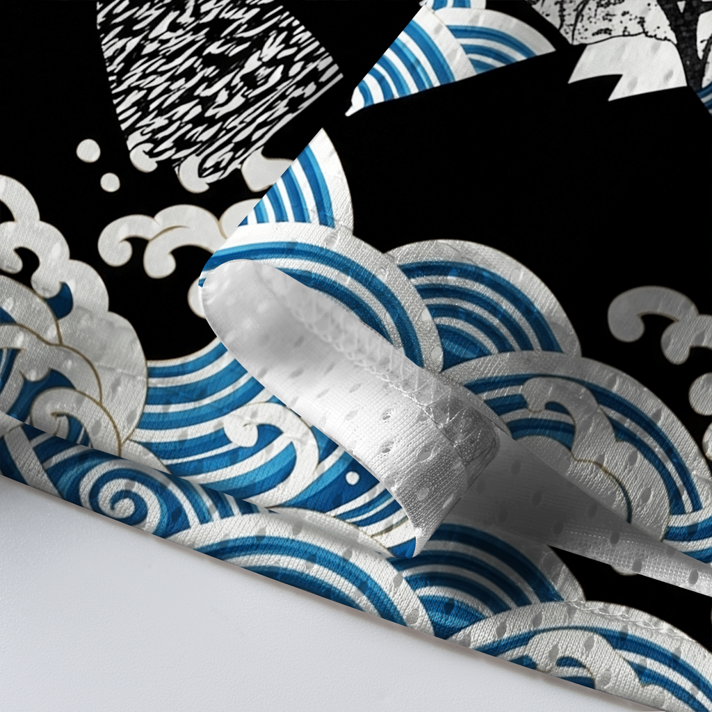Ukiyo-e Owl Mesh Jersey for Sports