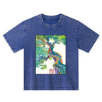 Kyoto-Lion Colorful Magic Tree Kids Washed T-Shirt