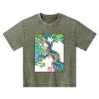 Kyoto lion washed t-shirt for kids