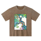 Japanese colorful magic tree kids t-shirt