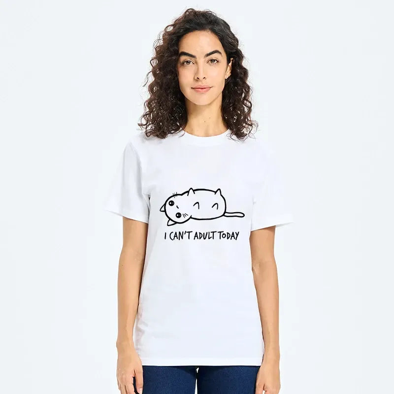 funny sarcastic cat t-shirt for gift
