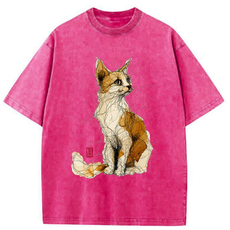 Ukiyo-e Cat Tee for Summer