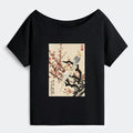 Japanese Off Shoulder T-Shirt for Women