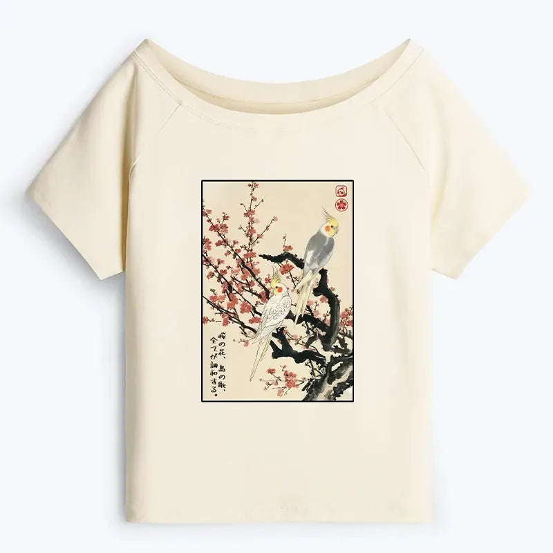 Silent Blossoms Off Shoulder Top Trendy