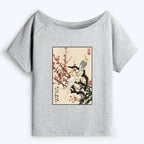 Japanese Off Shoulder T-Shirt for Women