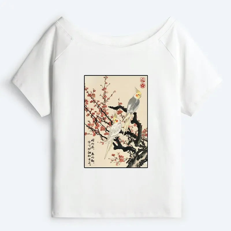 Silent Blossoms Off Shoulder Top Trendy