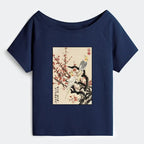 Japanese Off Shoulder T-Shirt for Women