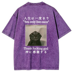 kyoto lion washed t-shirt gift idea