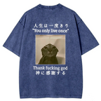 kyoto lion washed t-shirt gift idea