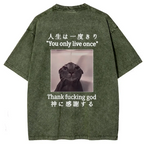 japanese streetwear cat tee for daily wear