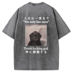 japanese streetwear cat tee for daily wear