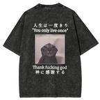 japanese streetwear cat tee for daily wear