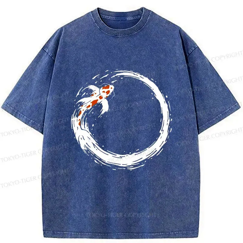 Kyoto-Lion Ens¨­ Koi Washed T-Shirt