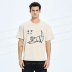 Vintage Kyoto Cat T-Shirt for Daily Wear