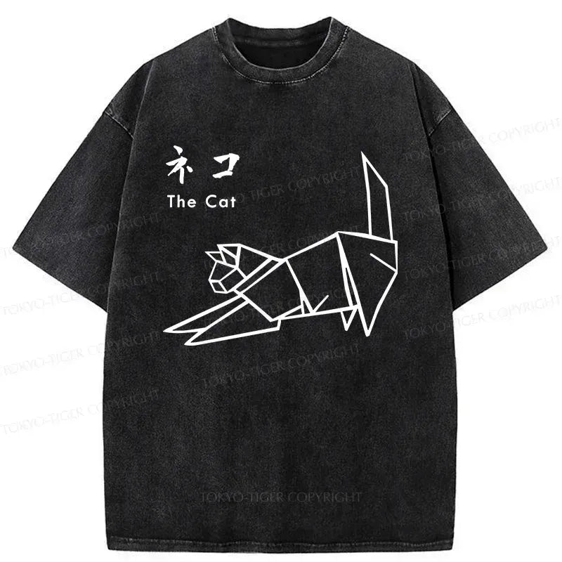 Vintage Kyoto Cat T-Shirt for Daily Wear