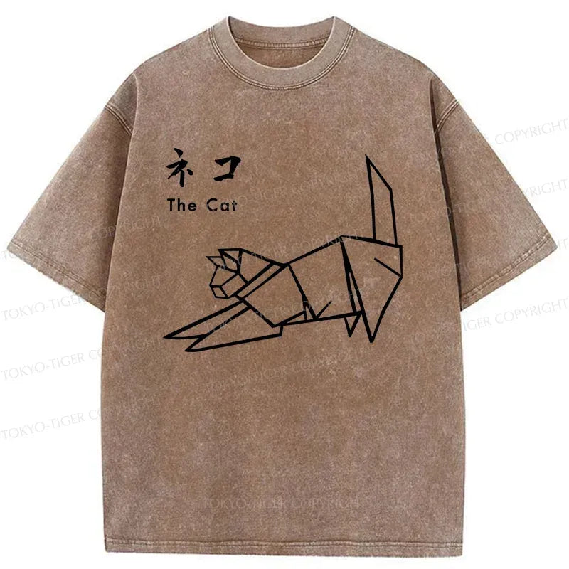 Vintage Kyoto Cat T-Shirt for Daily Wear