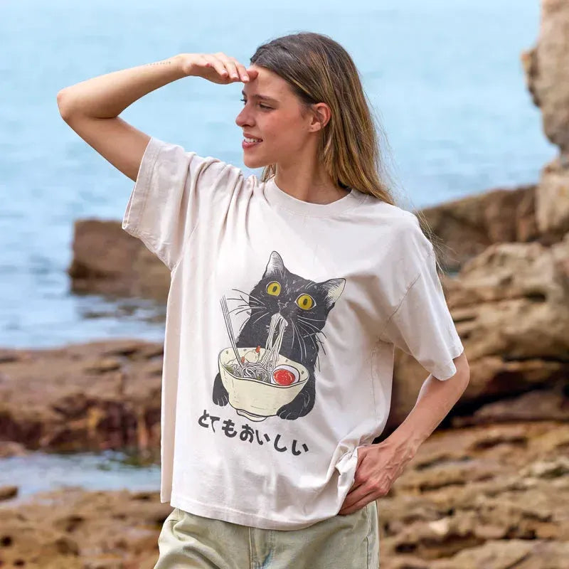 kyoto lion ramen shirt for vacation
