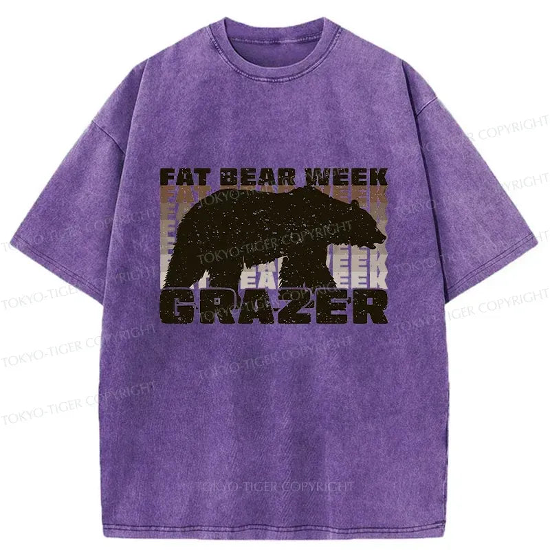 Kyoto-Lion Grazer Animal Funny Washed T-Shirt