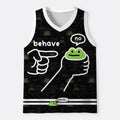 Funny frog tank top for fitness
