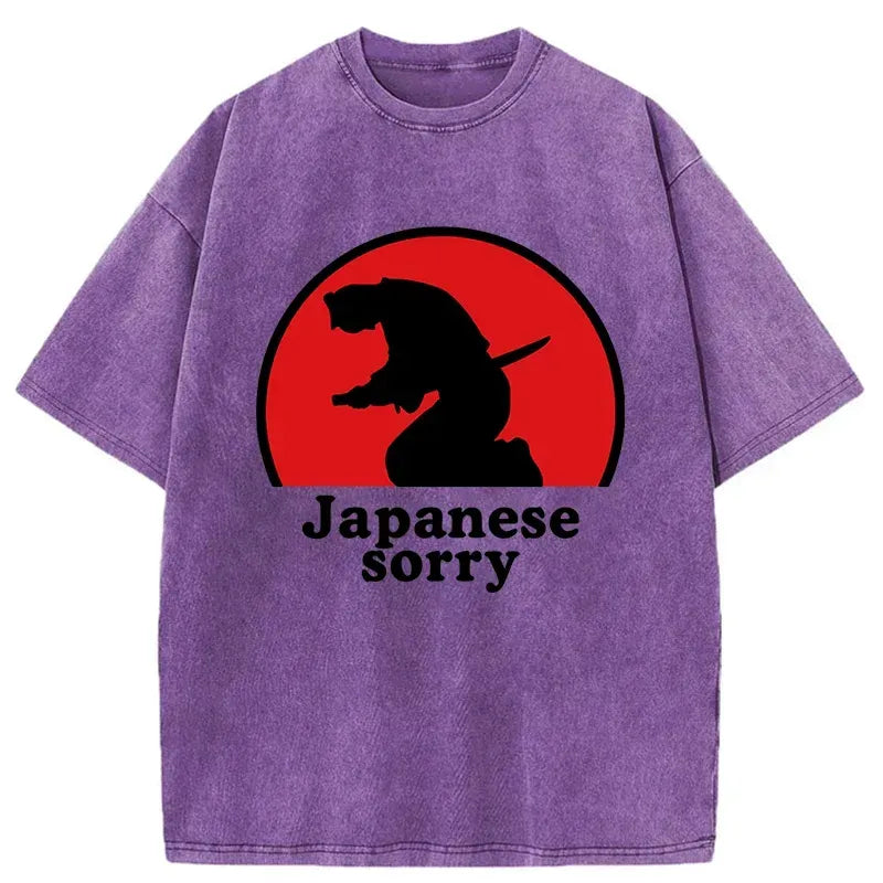 Retro Japanese Lion T-Shirt for Streetwear