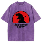 Retro Japanese Lion T-Shirt for Streetwear