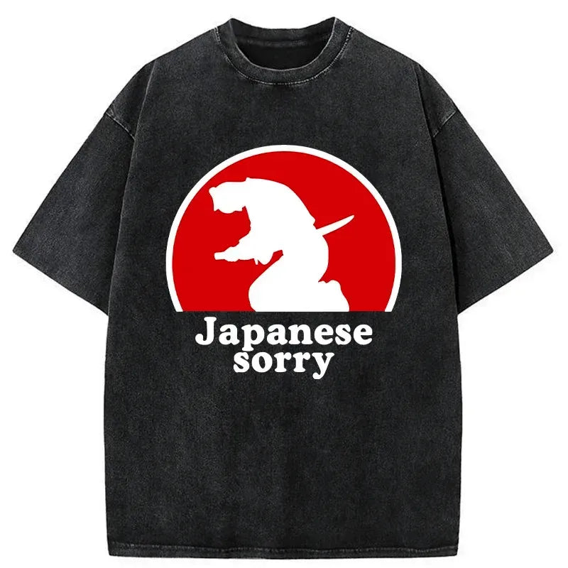 Retro Japanese Lion T-Shirt for Streetwear