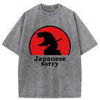 Kyoto-Lion Japanese Sorry Washed T-Shirt