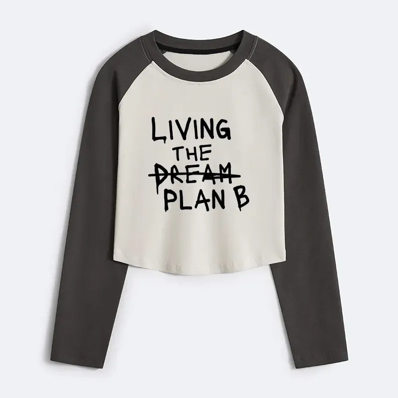 Japanese Ukiyo-e Crop Raglan T-Shirt