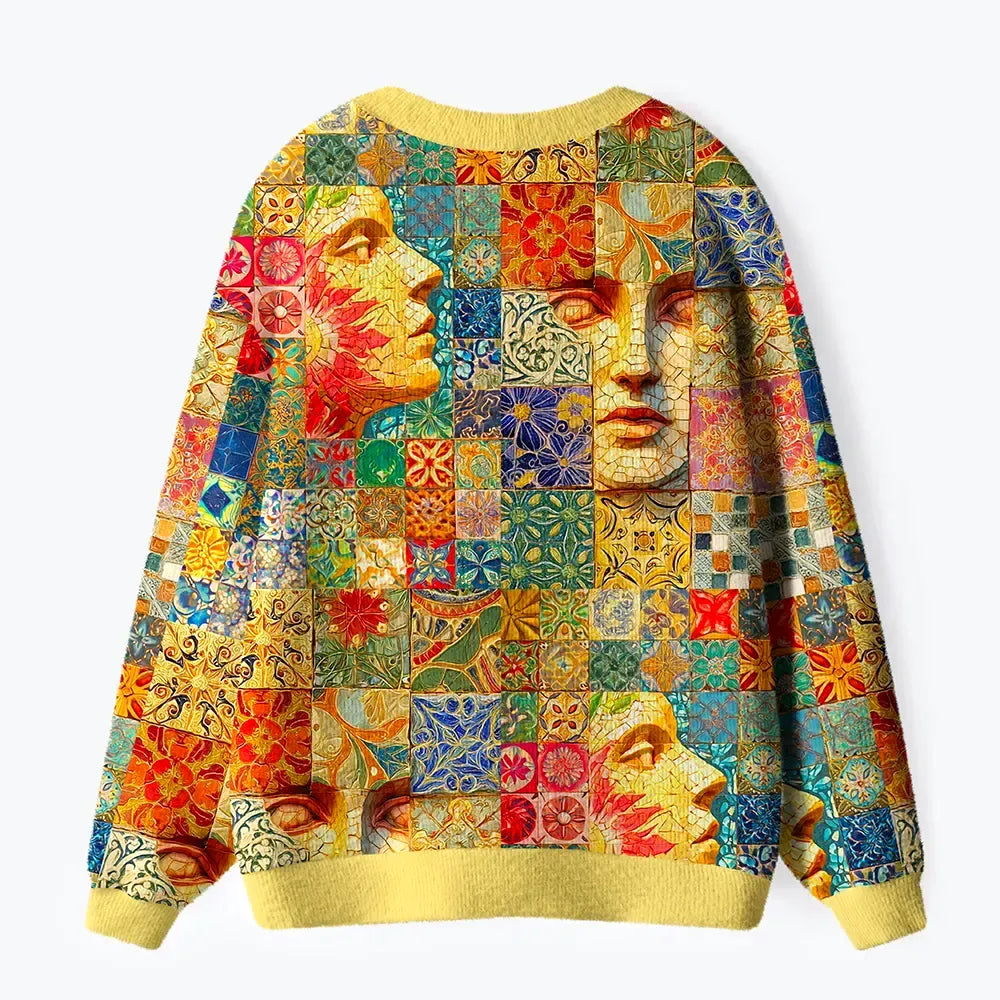 Kyoto Lion Pattern Unisex Cardigan Gift Idea