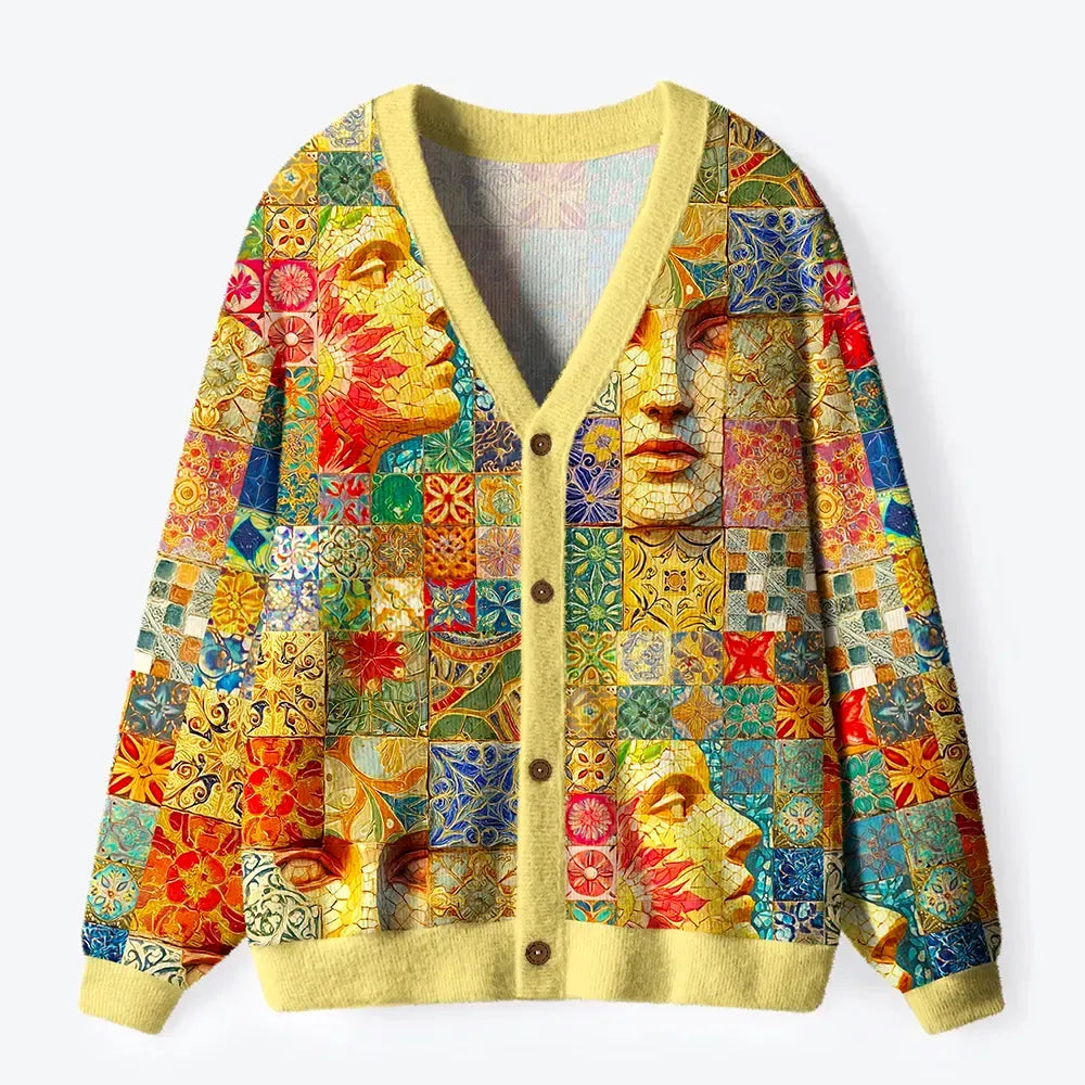 Kyoto Lion Pattern Unisex Cardigan Gift Idea
