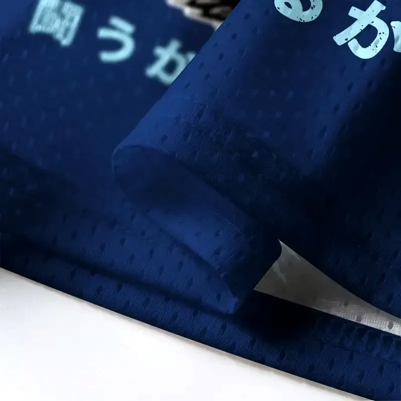 Kyoto-Lion Funny Woodblock Penguin:Fight Or Flight Mesh Jersey