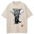 Washed Kyoto Lion T-Shirt for Daily Wear