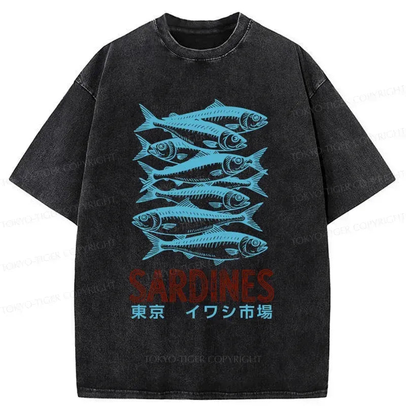 Washed Kyoto Lion Tee for Daily Wear