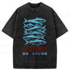 Washed Kyoto Lion Tee for Daily Wear