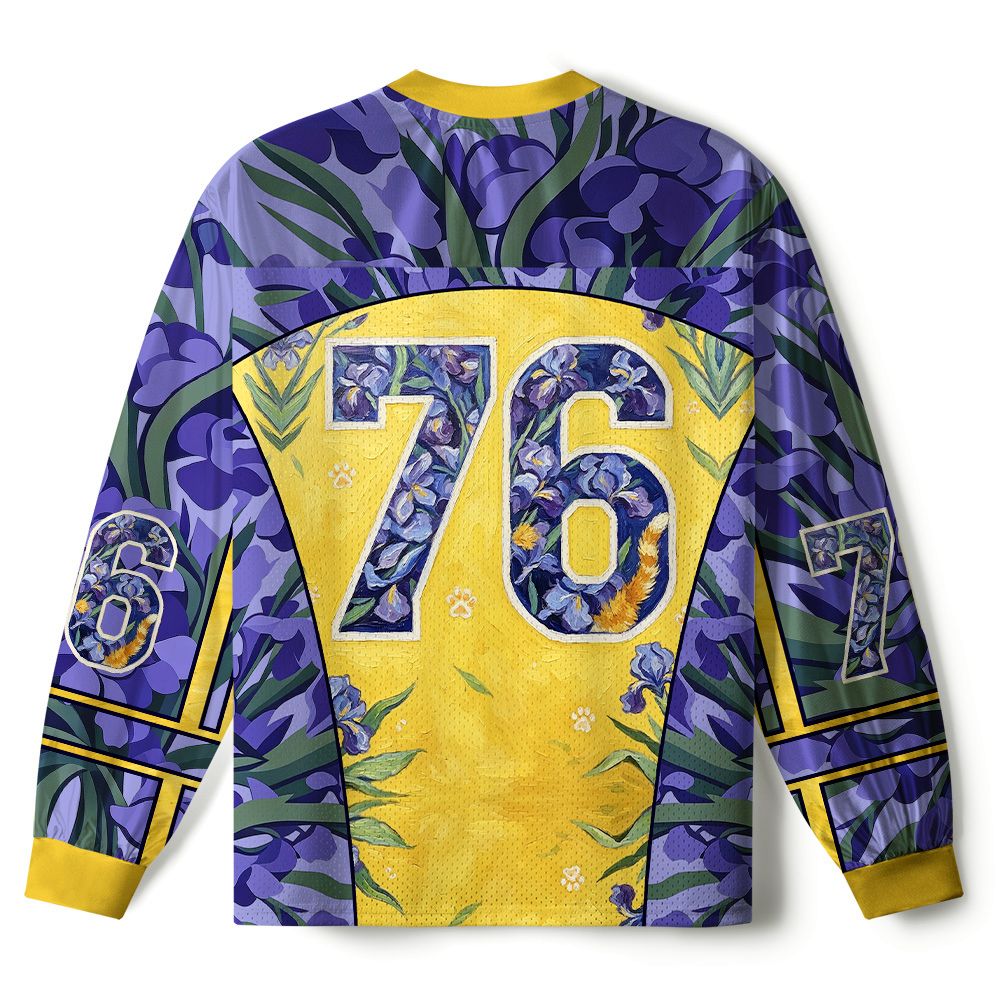 Kyoto-Lion Iris Cat Paneled Long Sleeve Jersey
